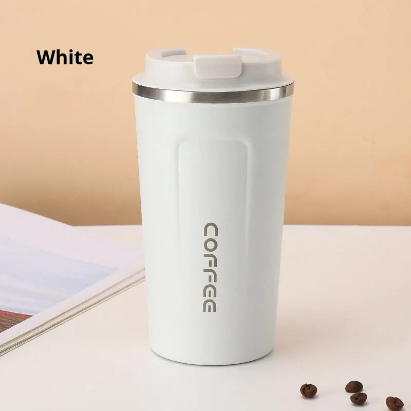 Stainless Steel Coffee Mug Vacuum Insulated Tumbler – 380ml / 510ml Thermal Cup for Hot & Cold Drinks