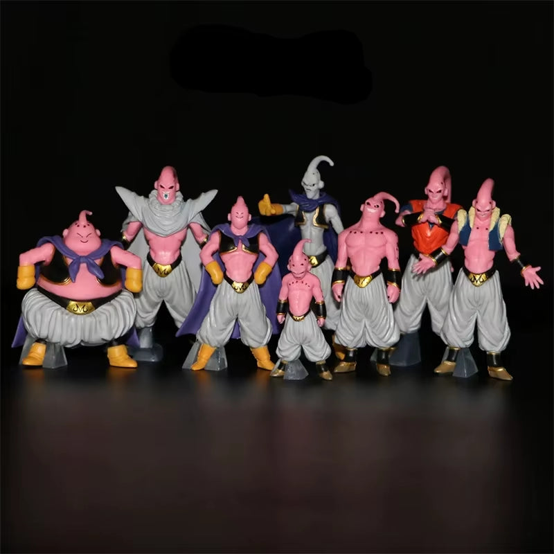 New 8Pcs/Set Dragon Ball Z Anime Figure Majin Buu Fat Buu PVC Action Figures Collection Model Toys for Children Adult Gifts