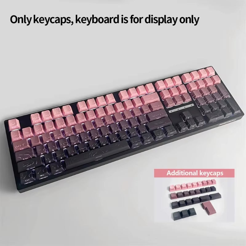 Elevate Your Gaming Experience with the New Topographic 4.0 Keycap Set - 98 PBT Cherry Profile Side Print Backlit for MX Mechanical Keyboards