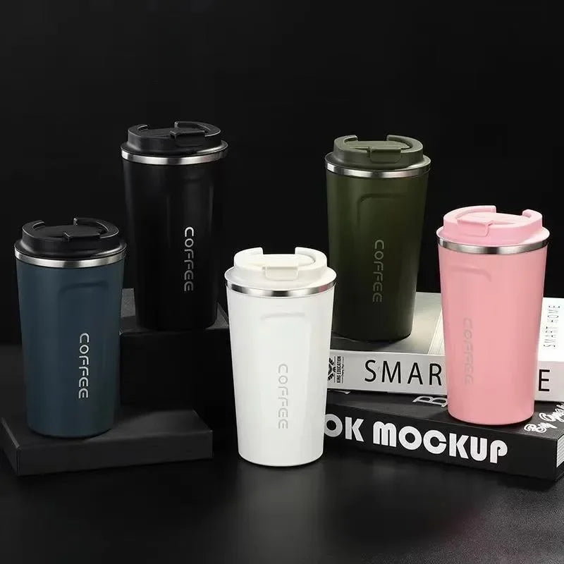Stainless Steel Coffee Mug Vacuum Insulated Tumbler – 380ml / 510ml Thermal Cup for Hot & Cold Drinks