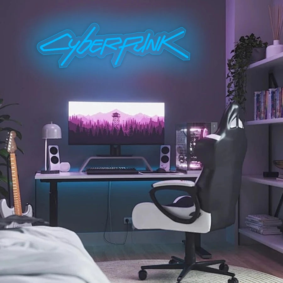 Game Cyberpunk Edge Runner Neon Sign – LED Wall Light for Gaming Room, Man Cave, Internet Bar & Bedroom Decor