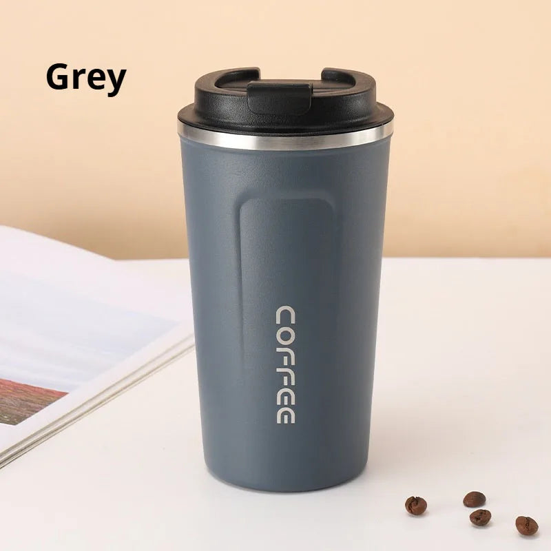 Stainless Steel Coffee Mug Vacuum Insulated Tumbler – 380ml / 510ml Thermal Cup for Hot & Cold Drinks