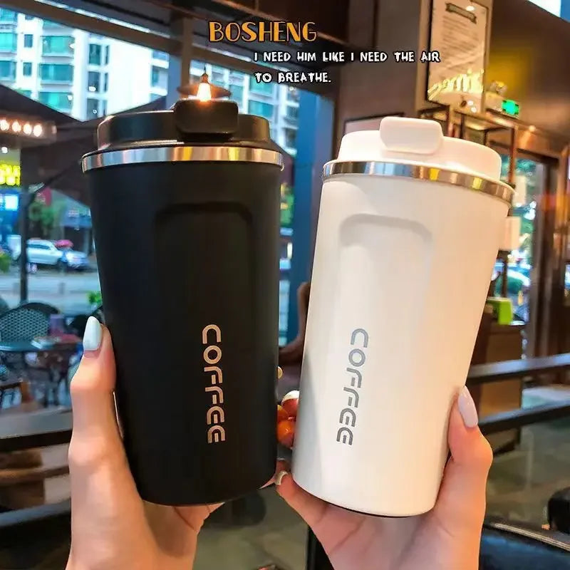 Stainless Steel Coffee Mug Vacuum Insulated Tumbler – 380ml / 510ml Thermal Cup for Hot & Cold Drinks