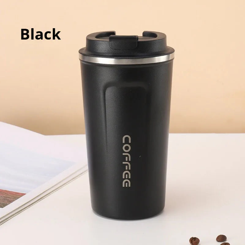 Stainless Steel Coffee Mug Vacuum Insulated Tumbler – 380ml / 510ml Thermal Cup for Hot & Cold Drinks