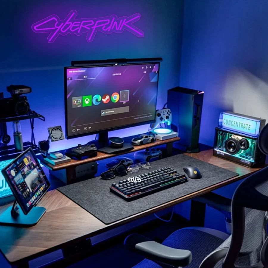 Game Cyberpunk Edge Runner Neon Sign – LED Wall Light for Gaming Room, Man Cave, Internet Bar & Bedroom Decor