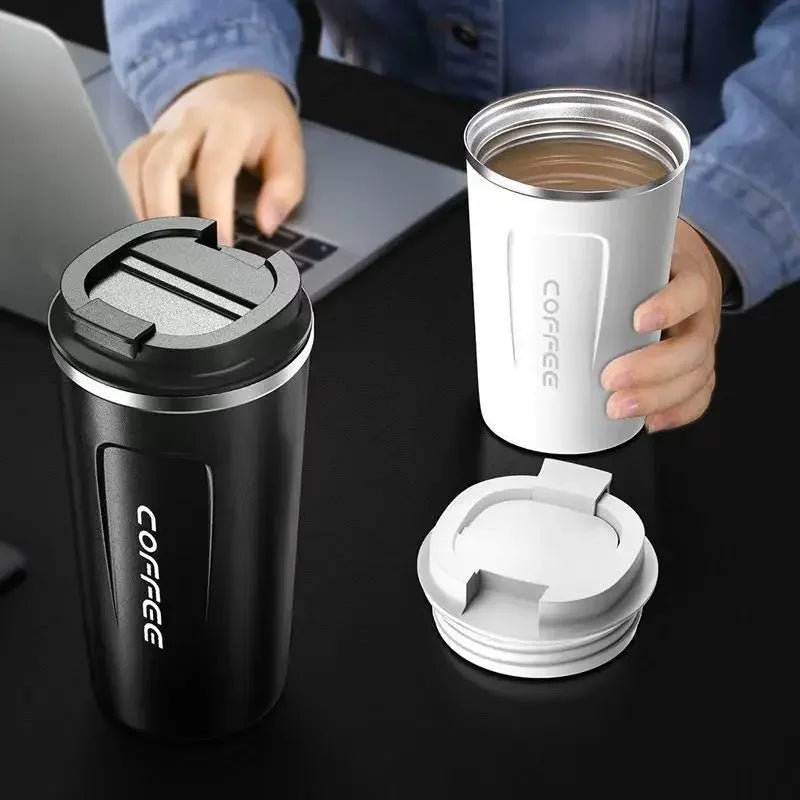 Stainless Steel Coffee Mug Vacuum Insulated Tumbler – 380ml / 510ml Thermal Cup for Hot & Cold Drinks