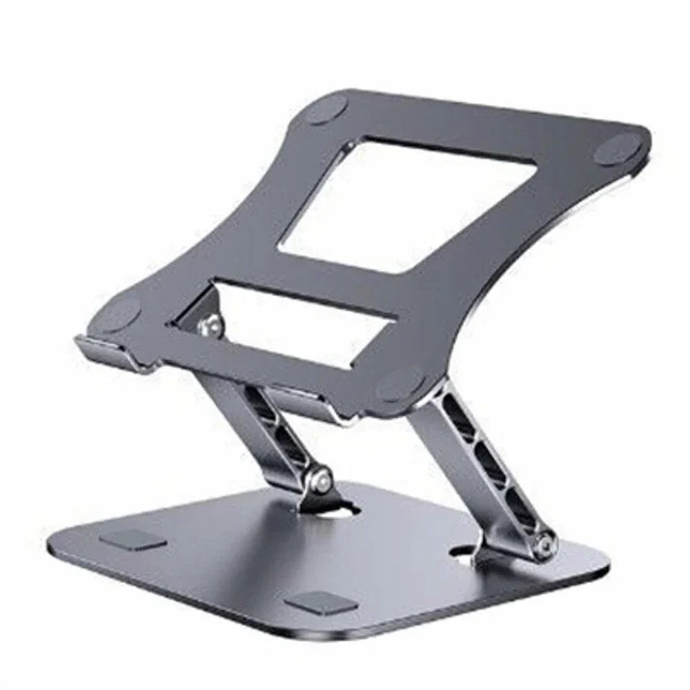 Adjustable Aluminum Laptop & Tablet Stand – Portable Folding Cooling Support for Up to 17” Devices