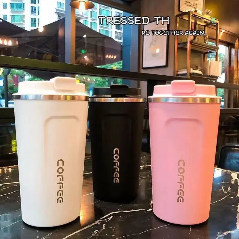 Stainless Steel Coffee Mug Vacuum Insulated Tumbler – 380ml / 510ml Thermal Cup for Hot & Cold Drinks