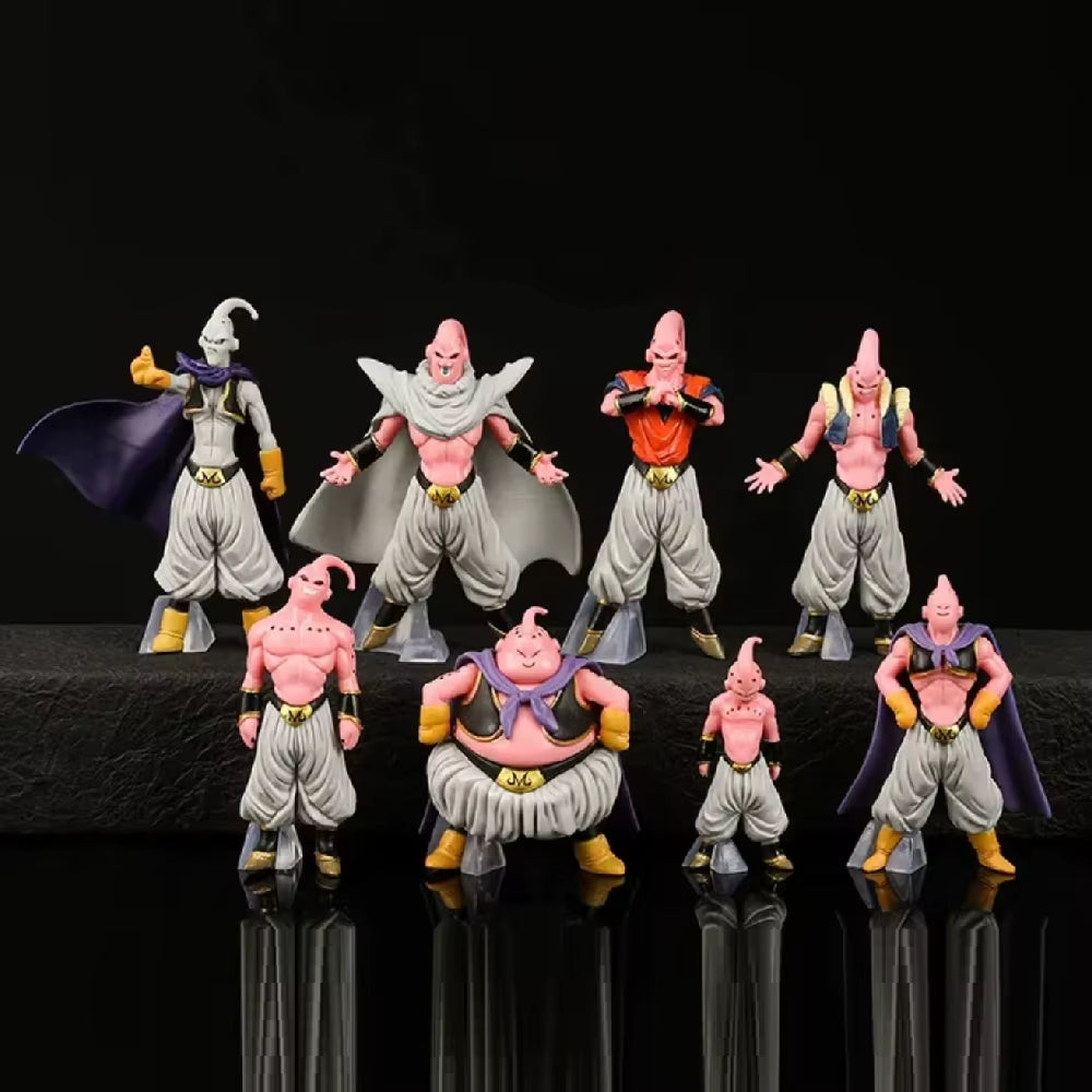New 8Pcs/Set Dragon Ball Z Anime Figure Majin Buu Fat Buu PVC Action Figures Collection Model Toys for Children Adult Gifts